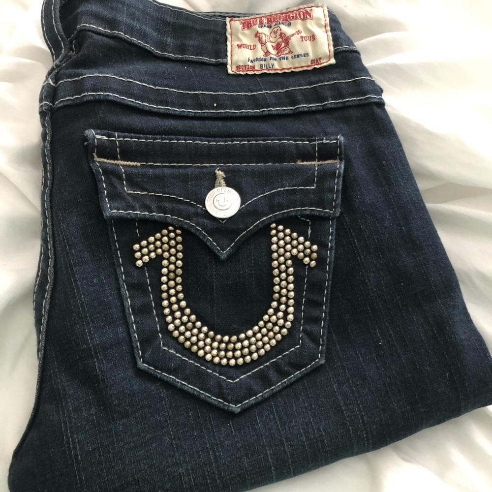 True Religion Brand Billy Jeans - Rhinestones, 27